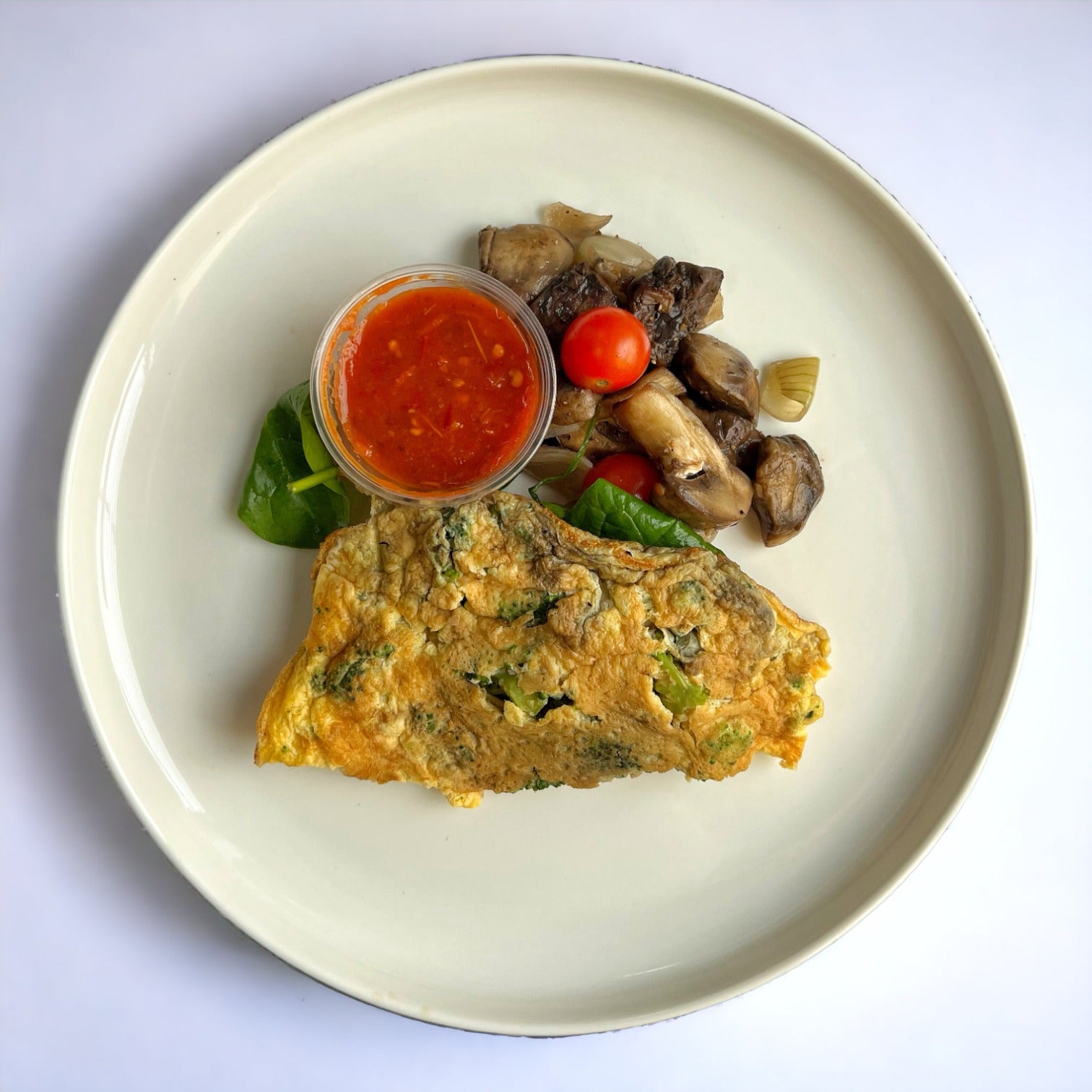 Tortilla de Huevo y Brócoli