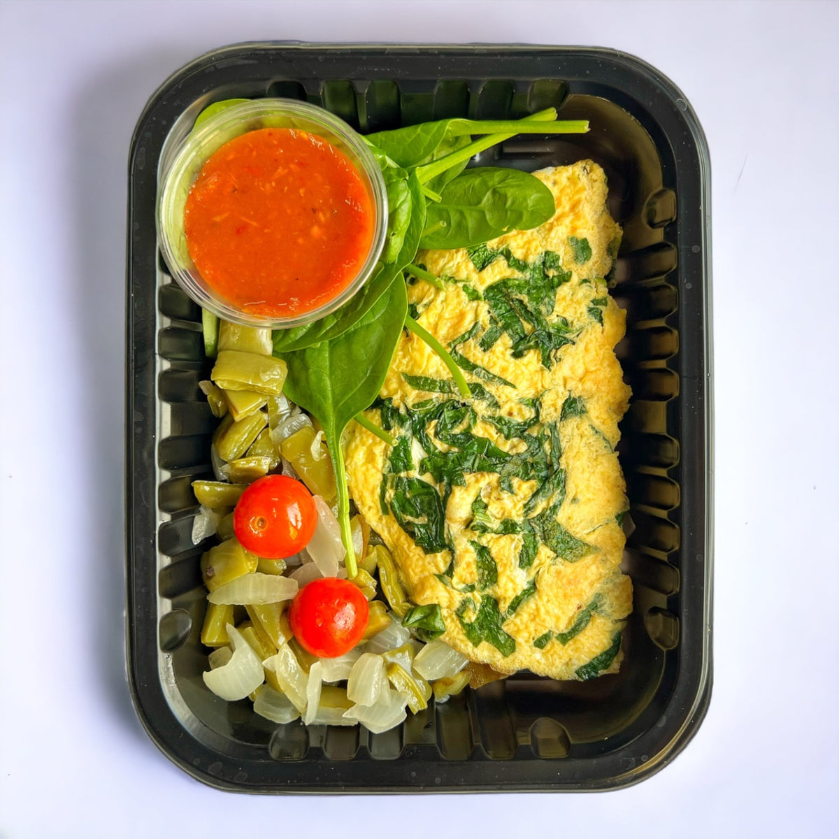 Tortilla de Huevo y Espinaca