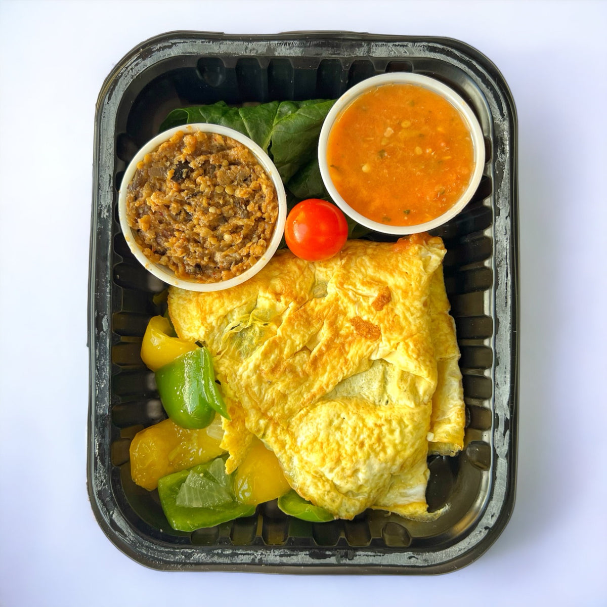 Crepa de Huevo Rellena de Pimientos