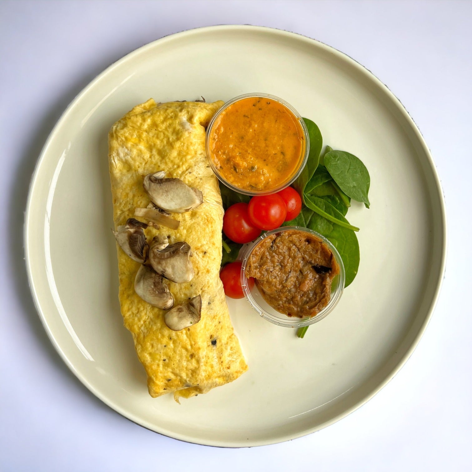 Omelette Relleno de Champiñones