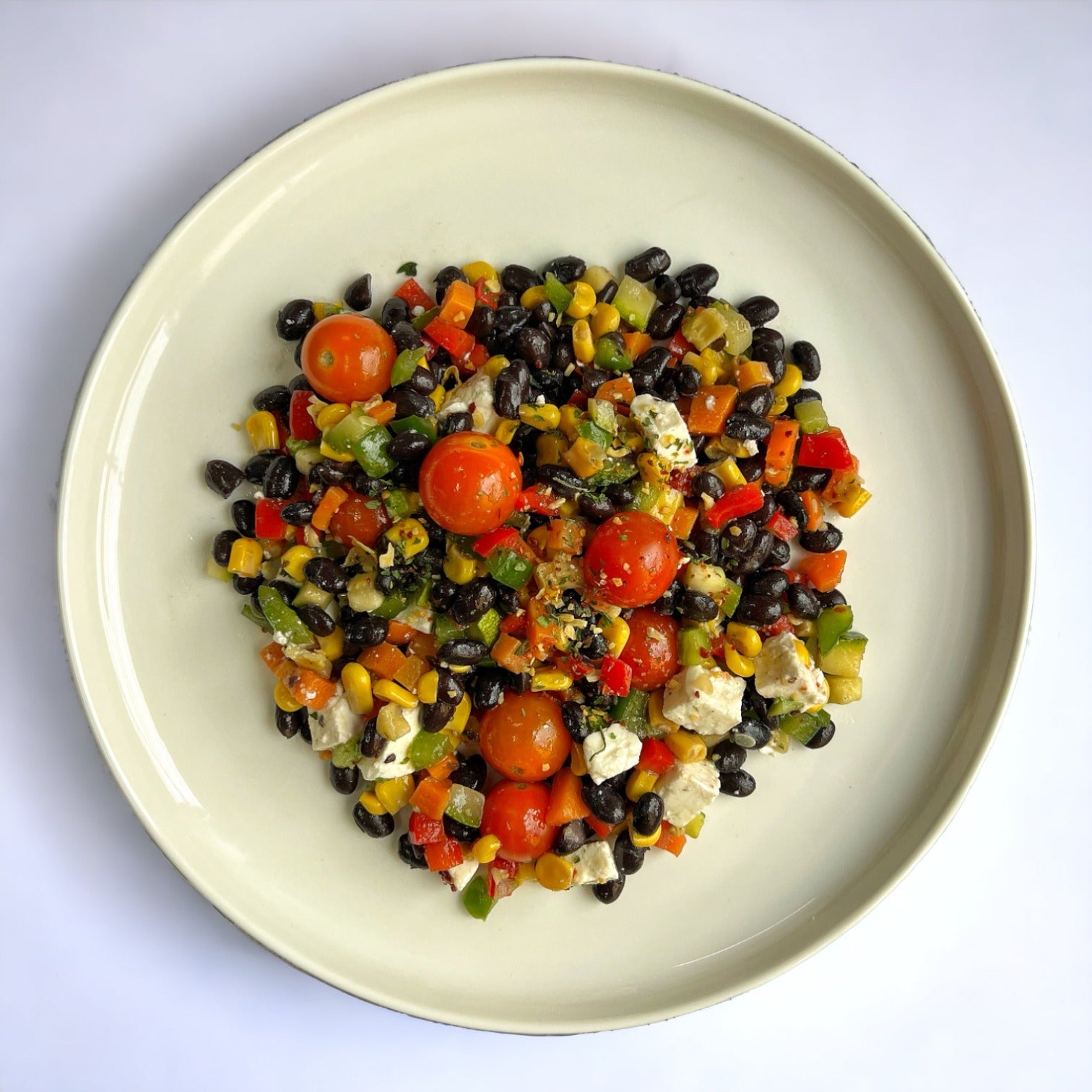 Ensalada de Frijoles y Maíz