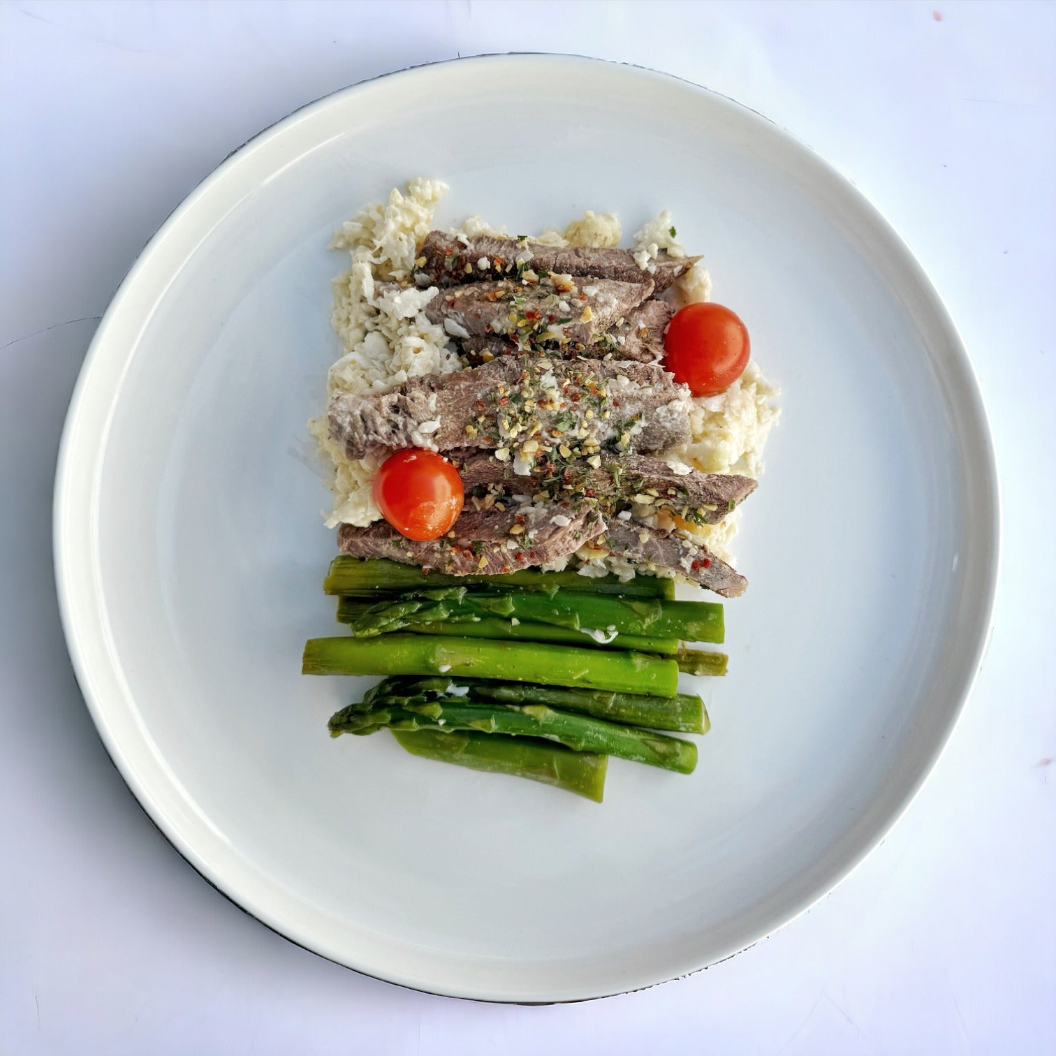 Sirloin con Risotto de Coliflor