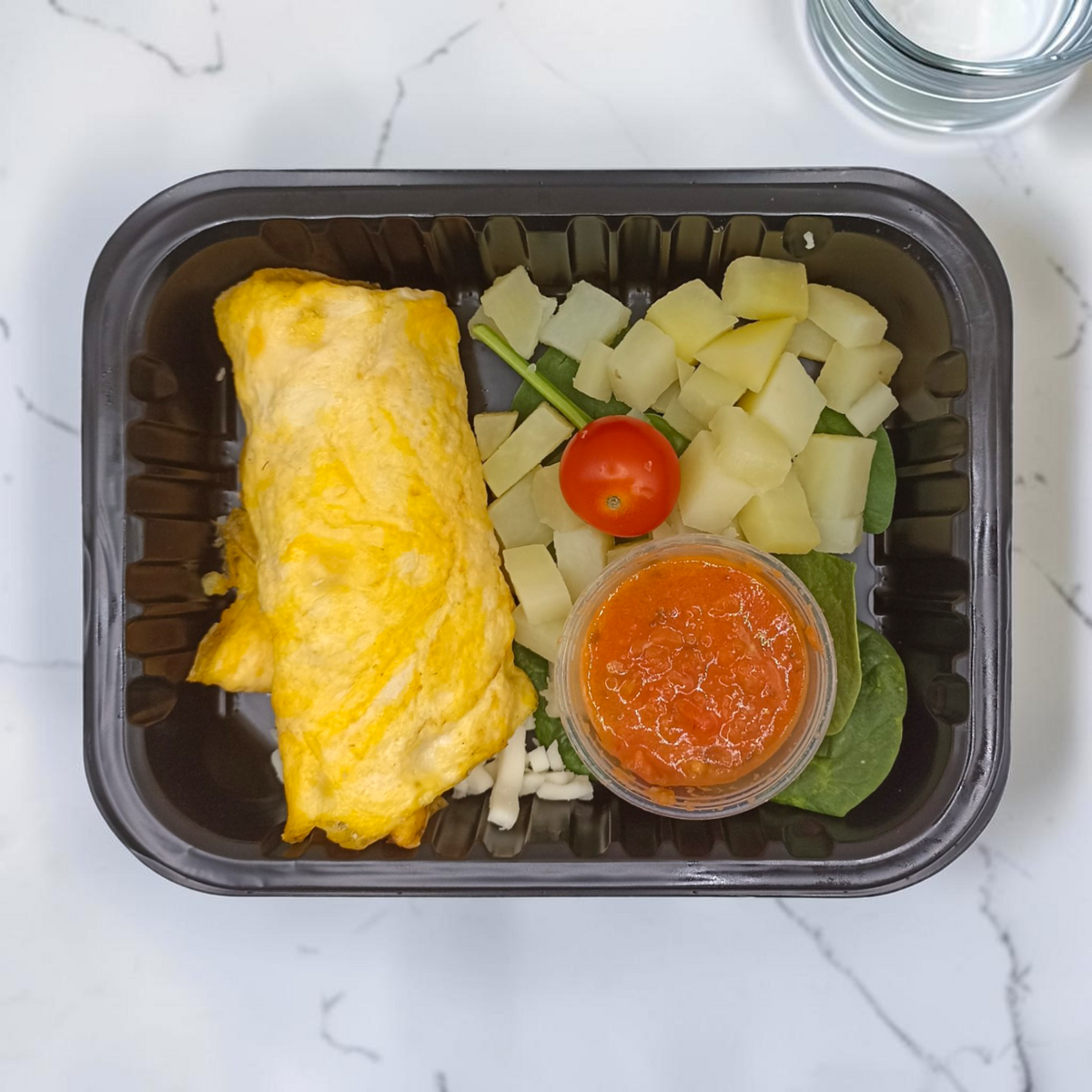 Omelette Relleno Queso Panela