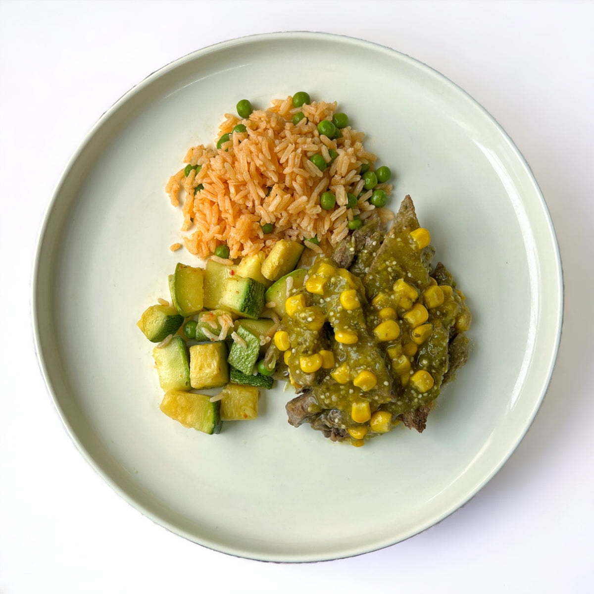 Fajitas de Res en Salsa Verde