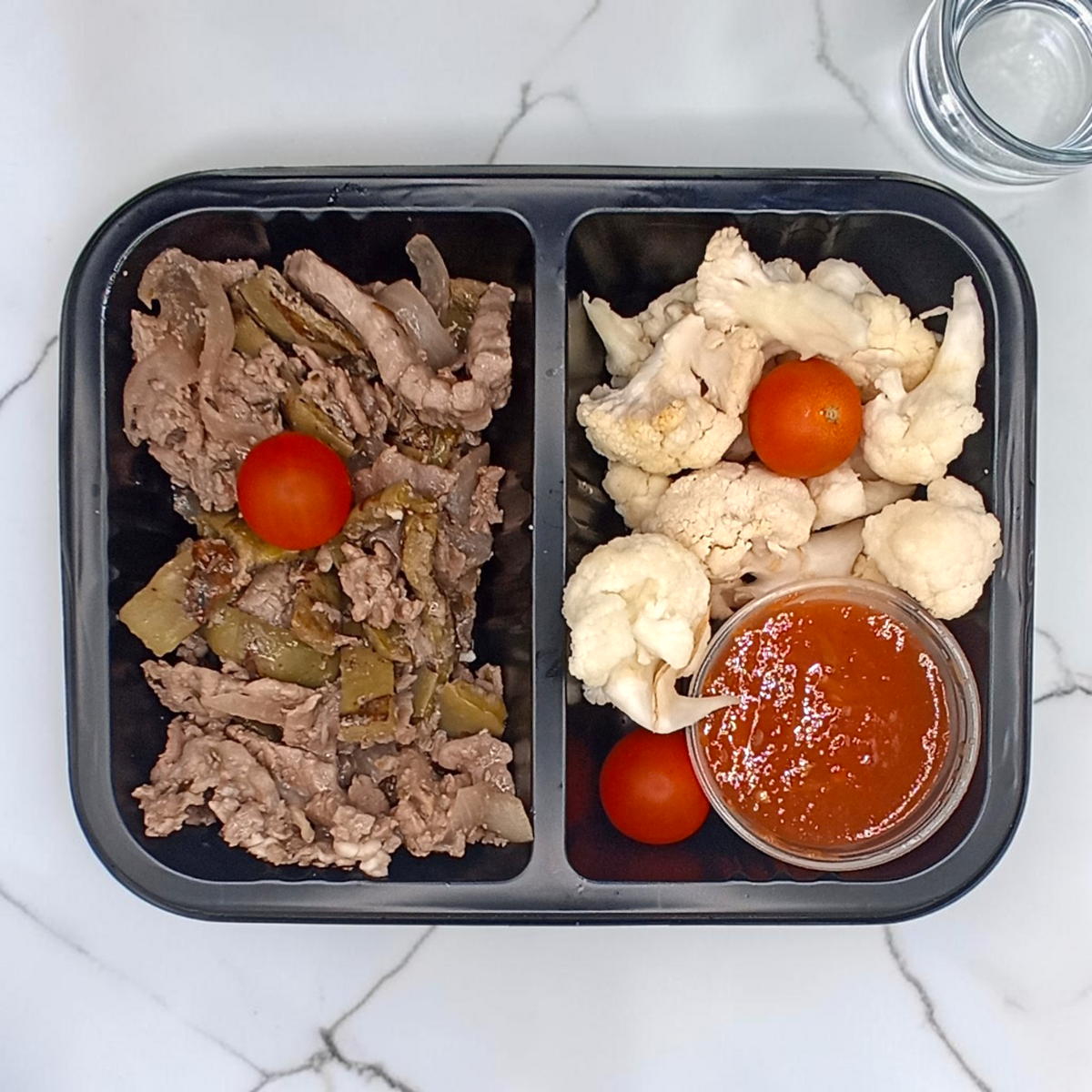 Fajitas de res con nopales