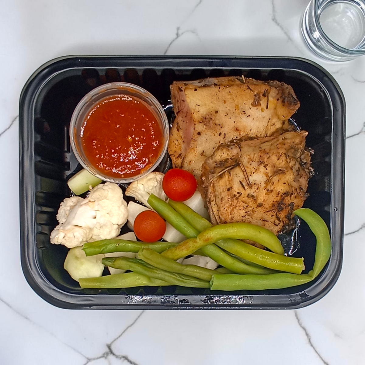 Muslos de pollo al horno
