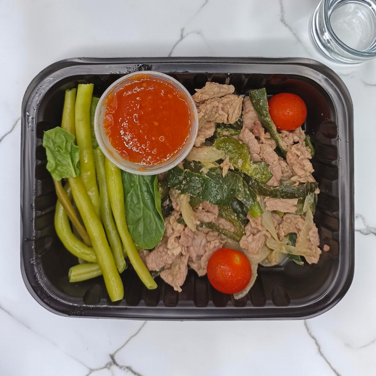 Fajitas de res con poblano