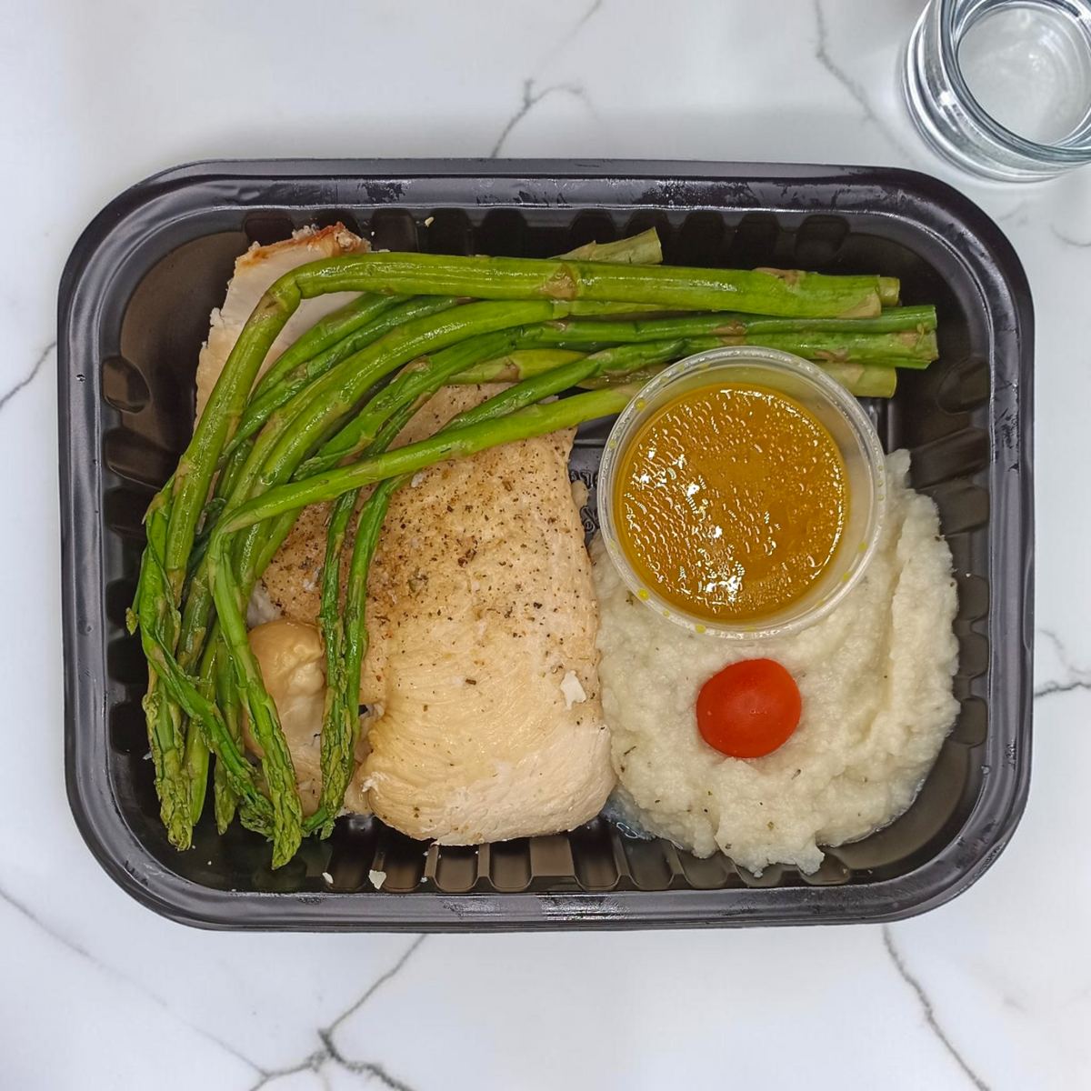Pechuga de Pollo con Vinagreta de Mostaza