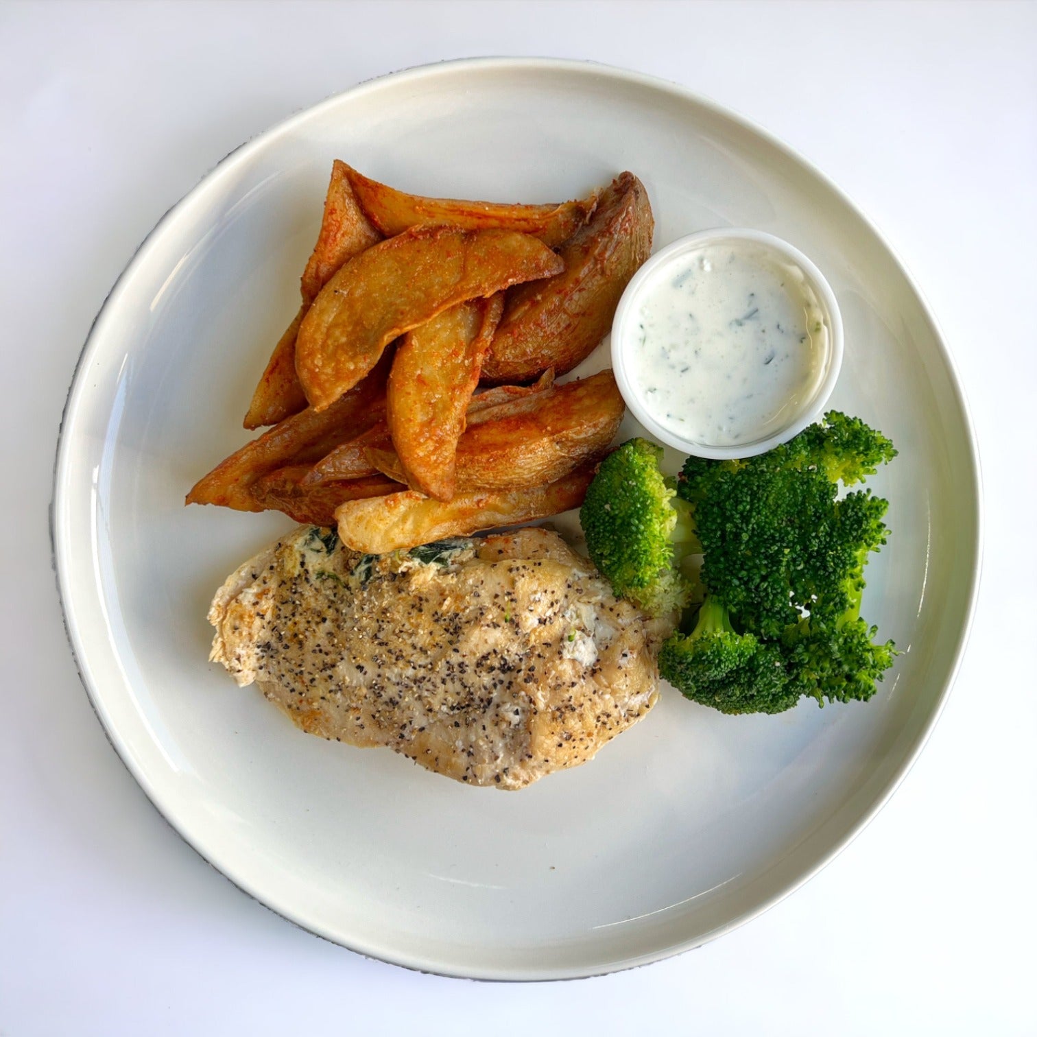 Pechuga de pollo rellena de queso crema