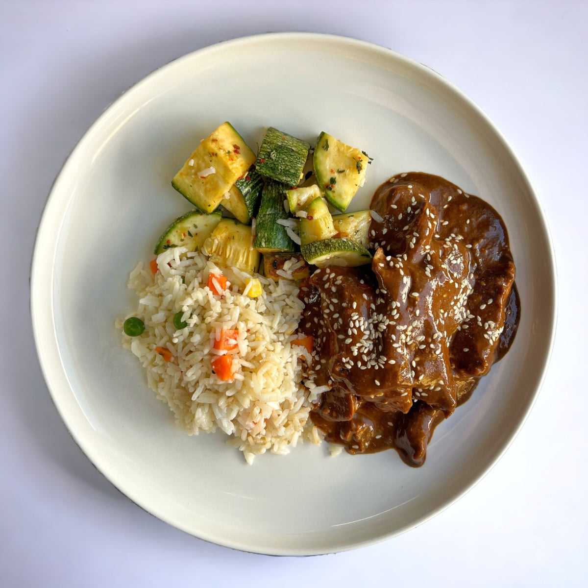 Pechuga de pollo con mole