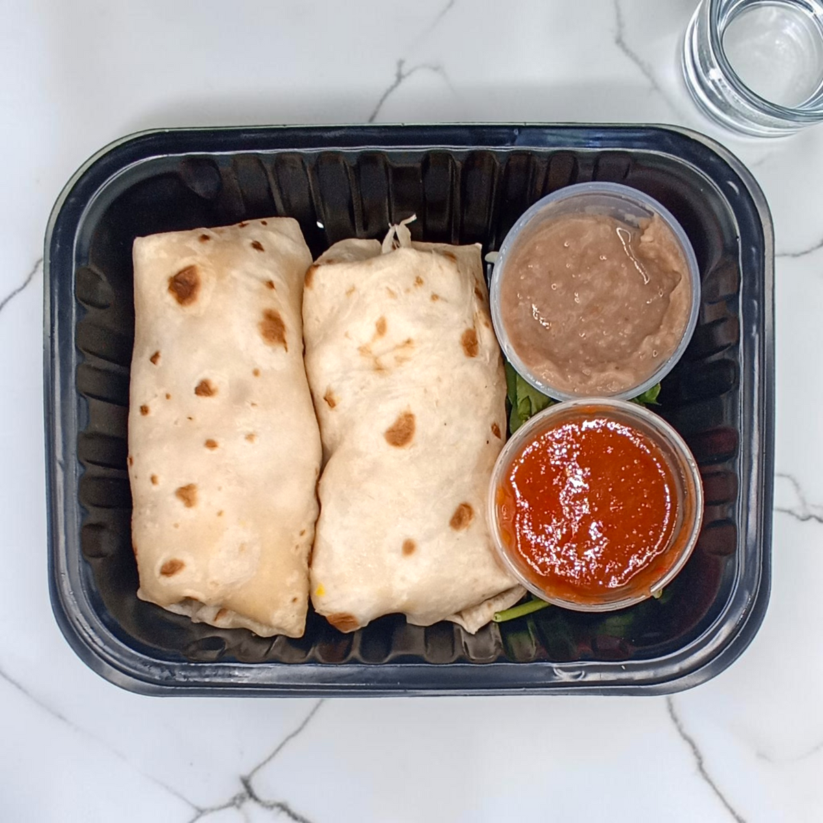 Wrap de huevo con jamón