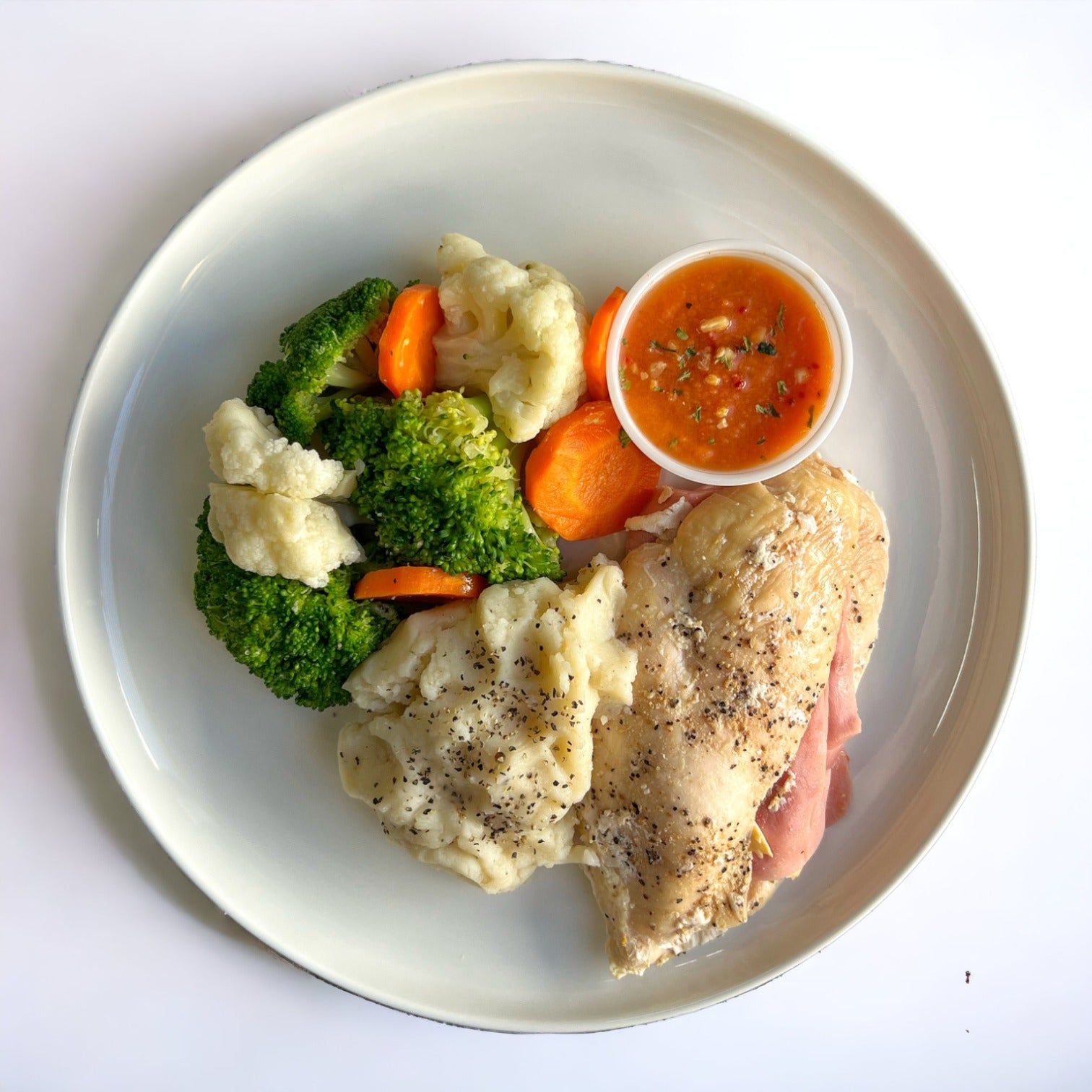 Pechuga de pollo rellena de jamón