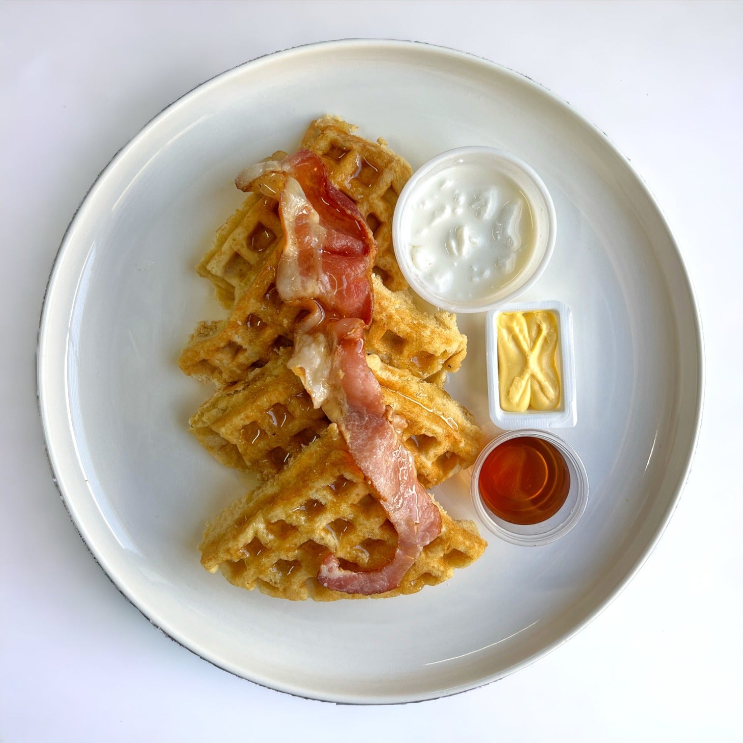 Protein Almond Waffles