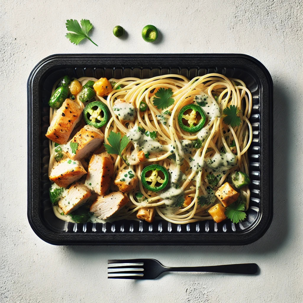 Espagueti con Crema y Jalapeño