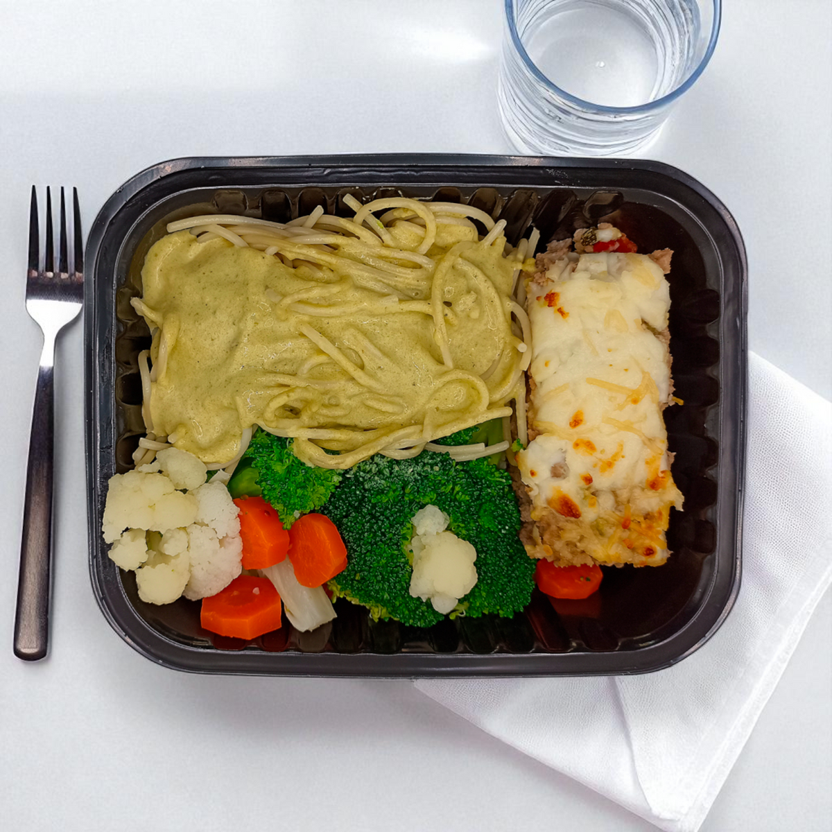 Pastel de Carne y Espagueti Poblano
