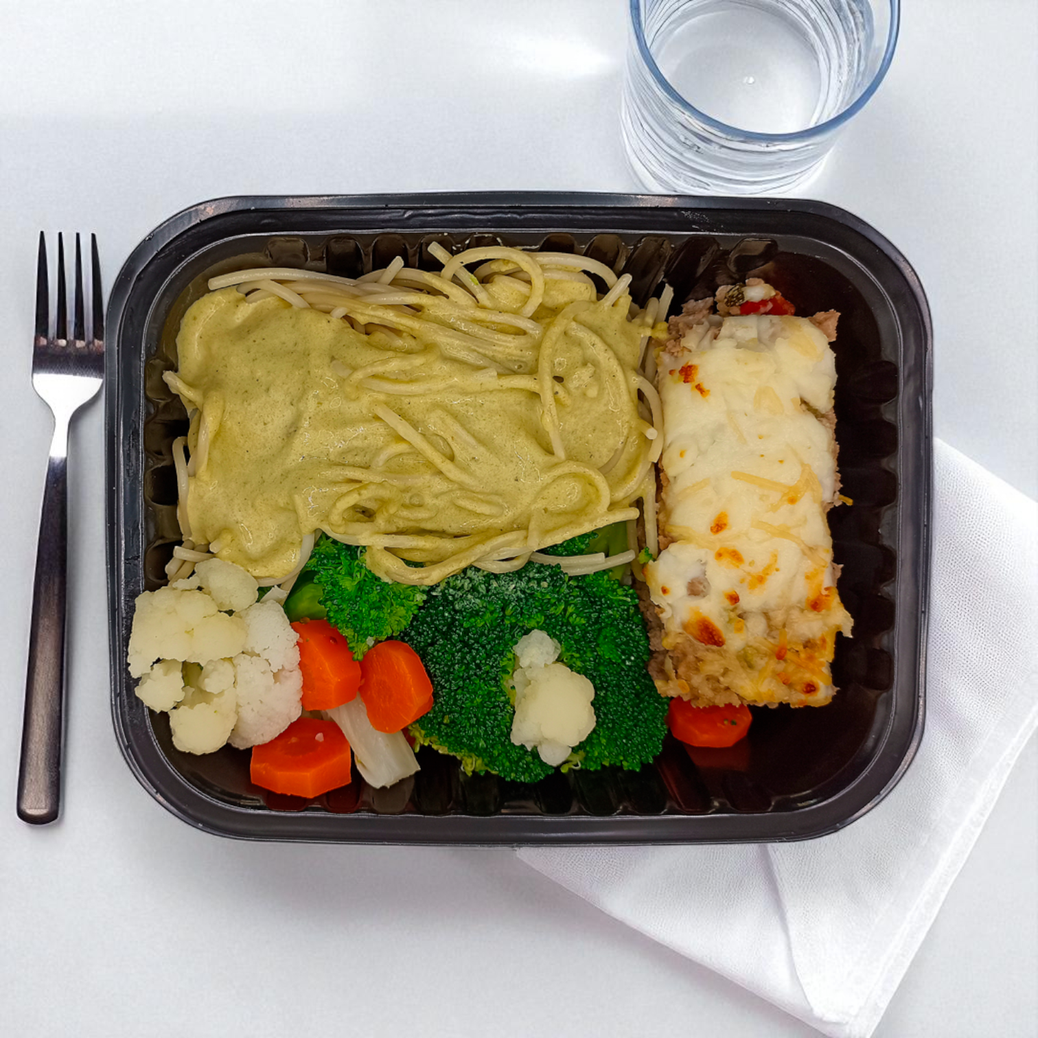 Pastel de Carne y Espagueti Poblano