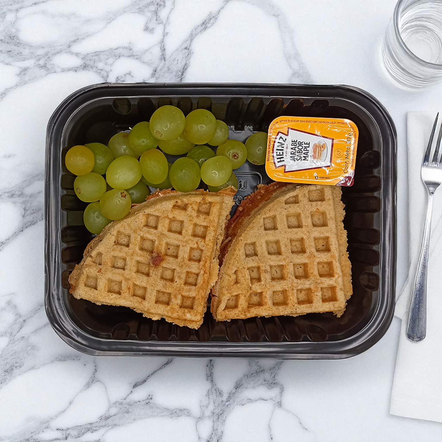 Waffles Tropicales de Coco