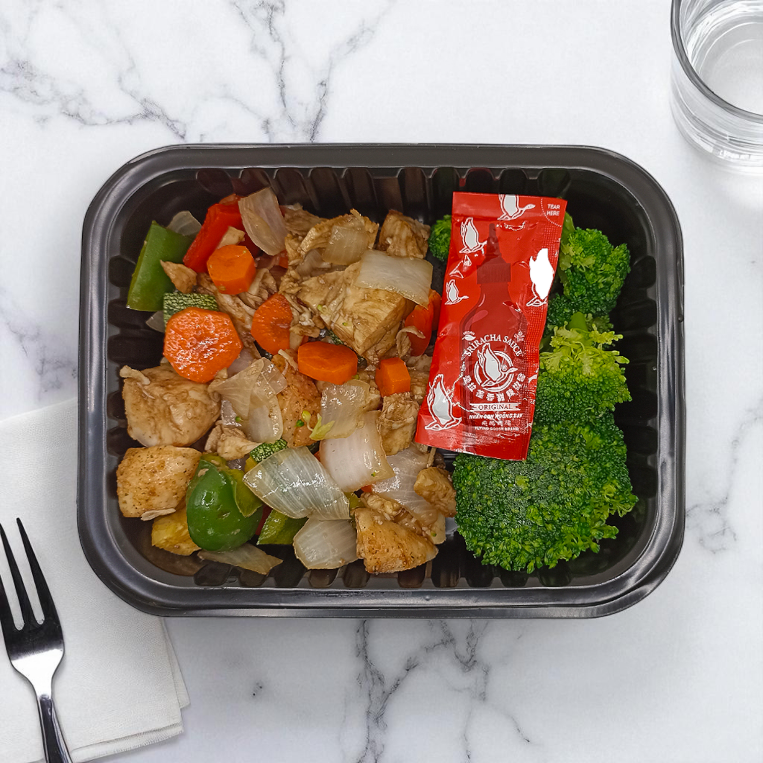 Wok de Pollo Asiático