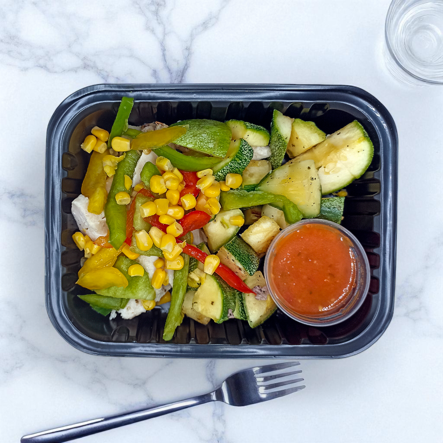 Fajitas de Pollo y Calabaza