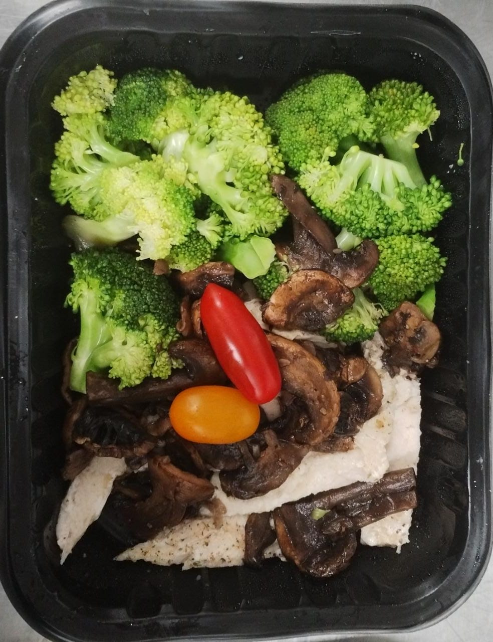 Fajitas de pollo con champiñones