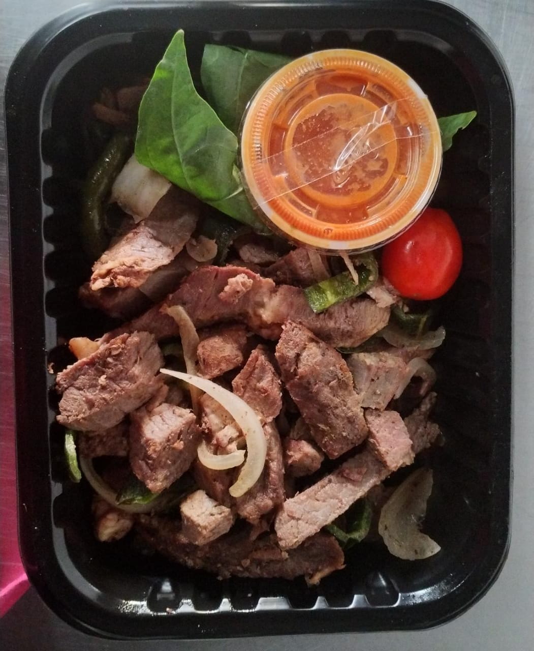 Fajitas de res con poblano