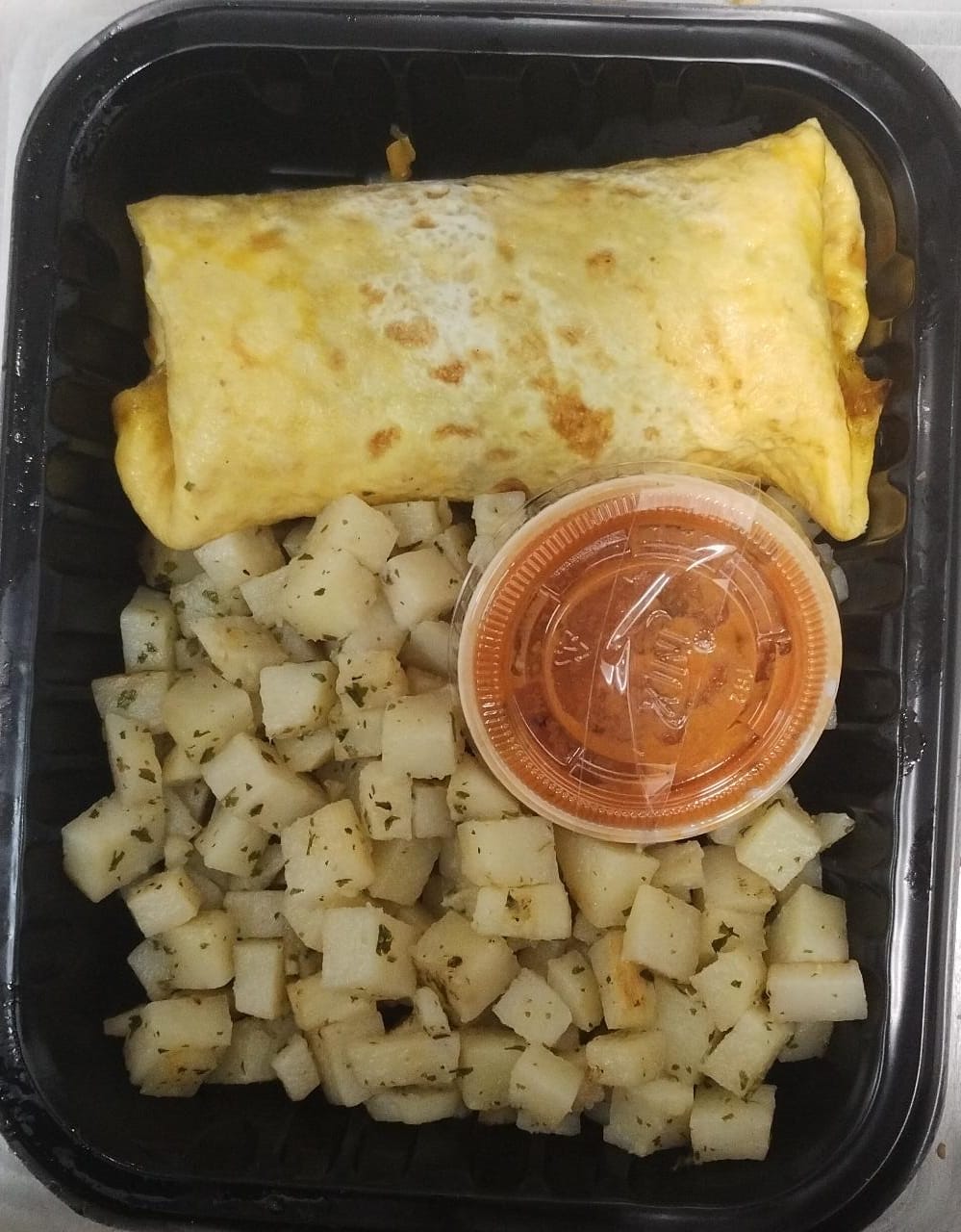 Omelette con cheddar y tocino